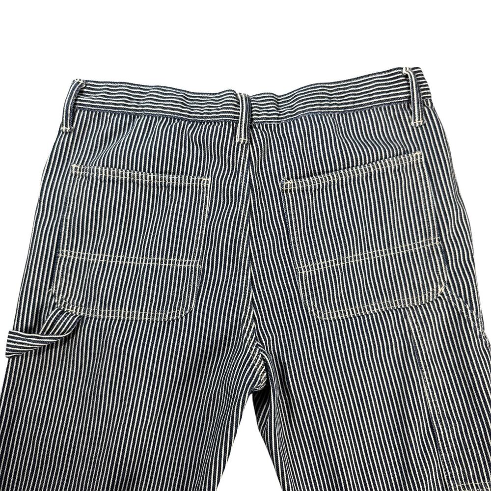 Gap Hickory Striped Straight Leg Carpenter Pants Size 32x30 Railroad - Picture 5 of 15